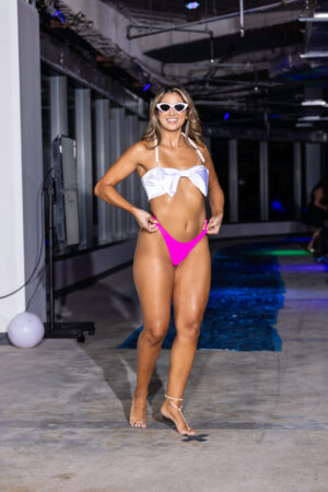 Swim Week Runway Pink Bottoms White Top